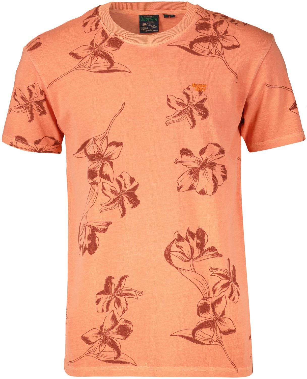 Superdry T-Shirt Vintage Oranje