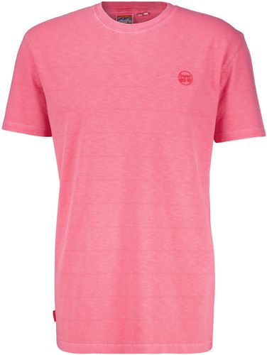 Superdry organic cotton vintage texture t-shirt Roze