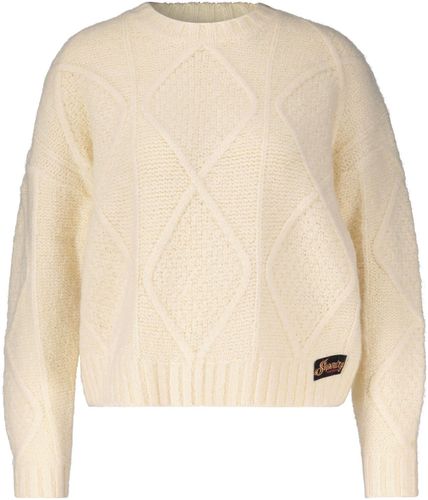 Superdry Chunky caboe knit Wit
