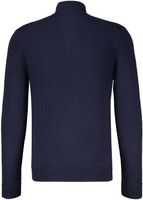 essential emb knit henley Blauw