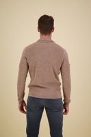 merino henley half zip jumper Bruin