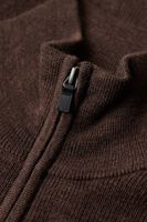 merino henley half zip jumper Bruin