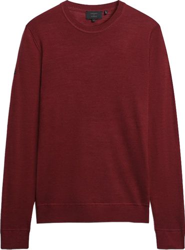 Superdry studio merino crew Rood