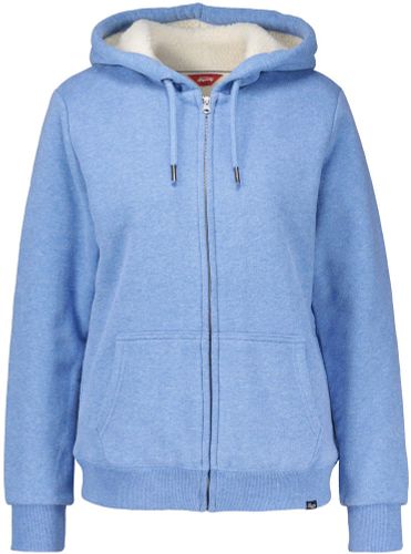 Superdry essential borg lined zip hoodie Blauw