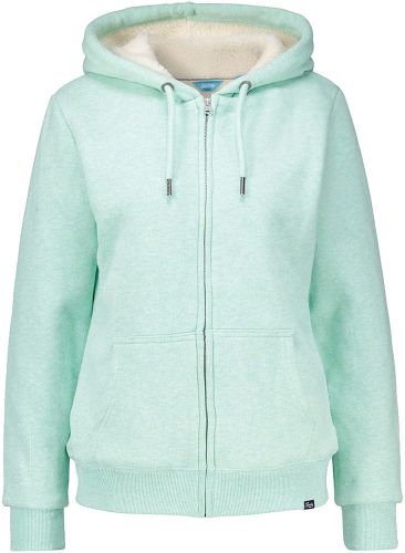 Superdry essential borg lined zip hoodie Groen
