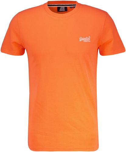 Superdry organic cotton essential logo t'shirt vj Oranje