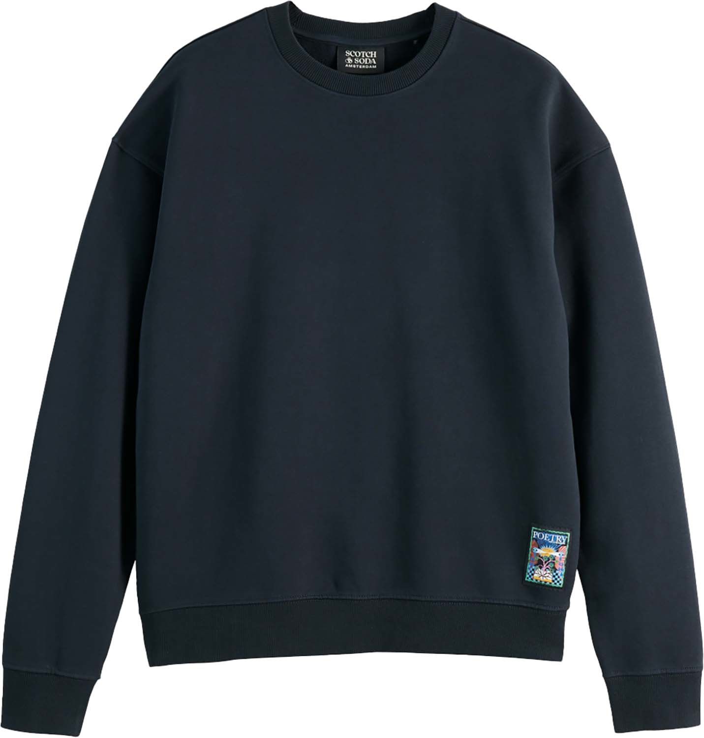 Scotch & Soda Front Back Artwork Sweatshirt Zwart  Scotch & Soda Front Back Artwork Sweatshirt Zwart