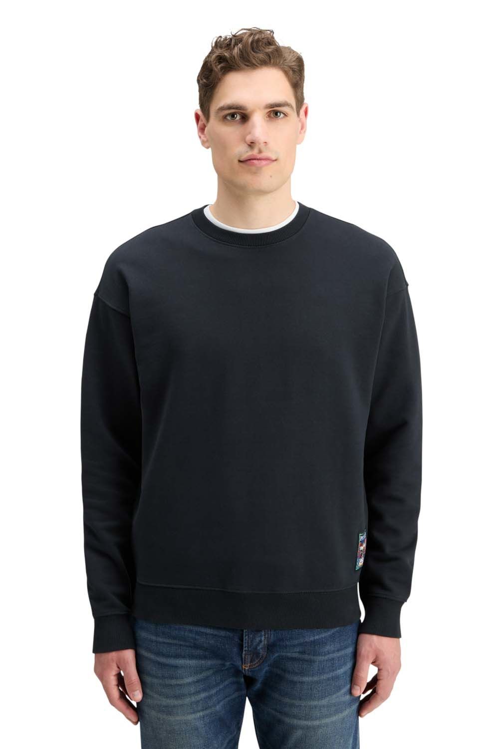 Scotch & Soda Front Back Artwork Sweatshirt Zwart  Scotch & Soda Front Back Artwork Sweatshirt Zwart