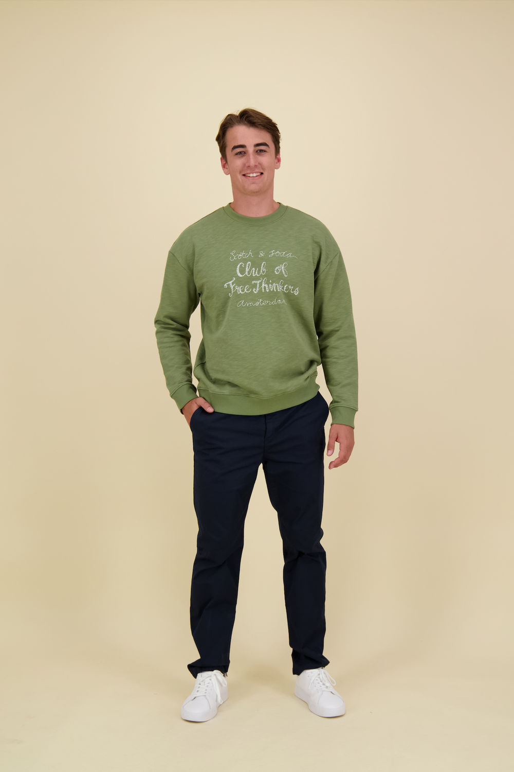 Scotch & Soda Sweater Groen Scotch & Soda Sweater Groen