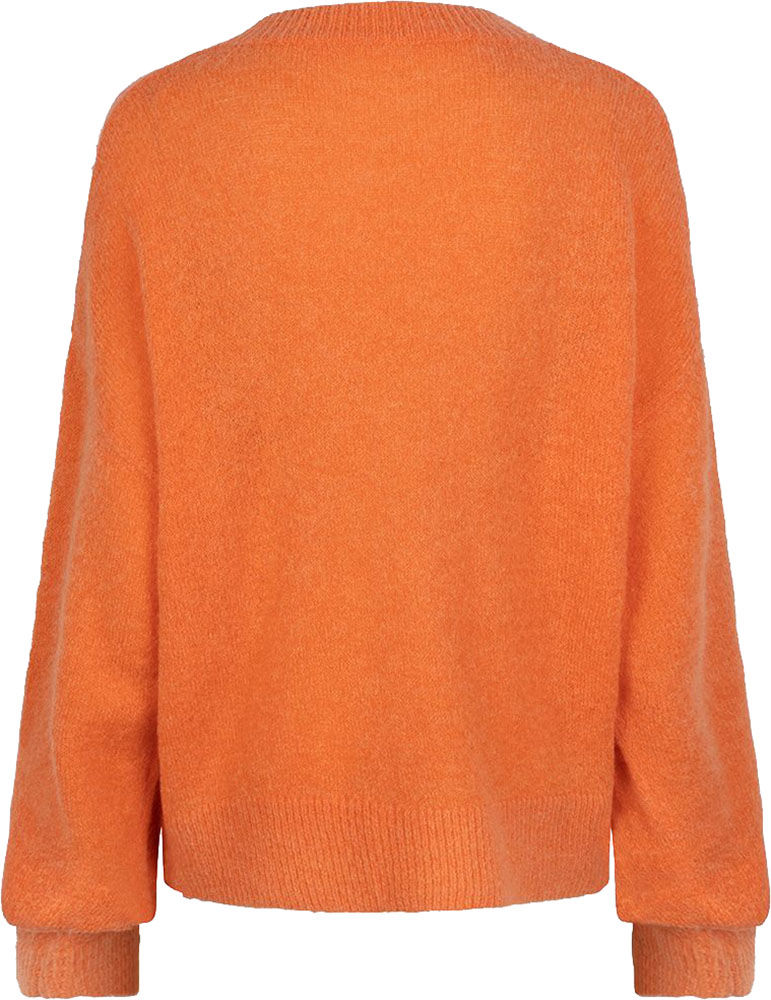 Esqualo Sweater Fringes Oranje Esqualo Sweater Fringes Oranje