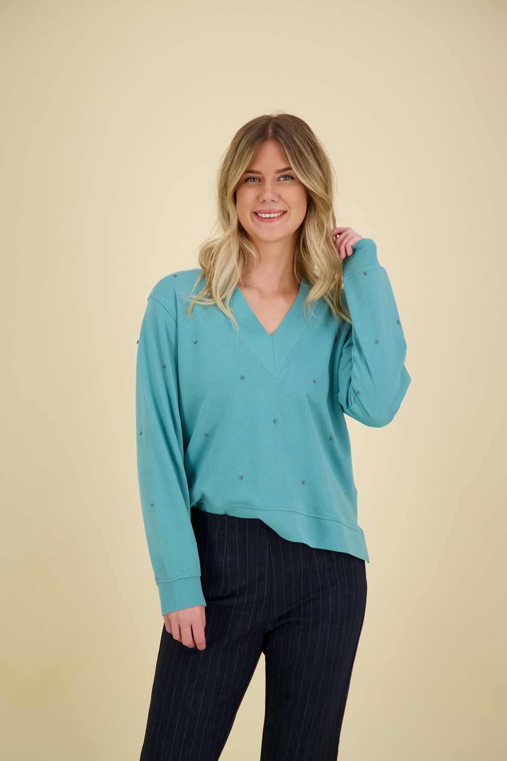 Freequent Trui Blauw Freequent Trui Blauw