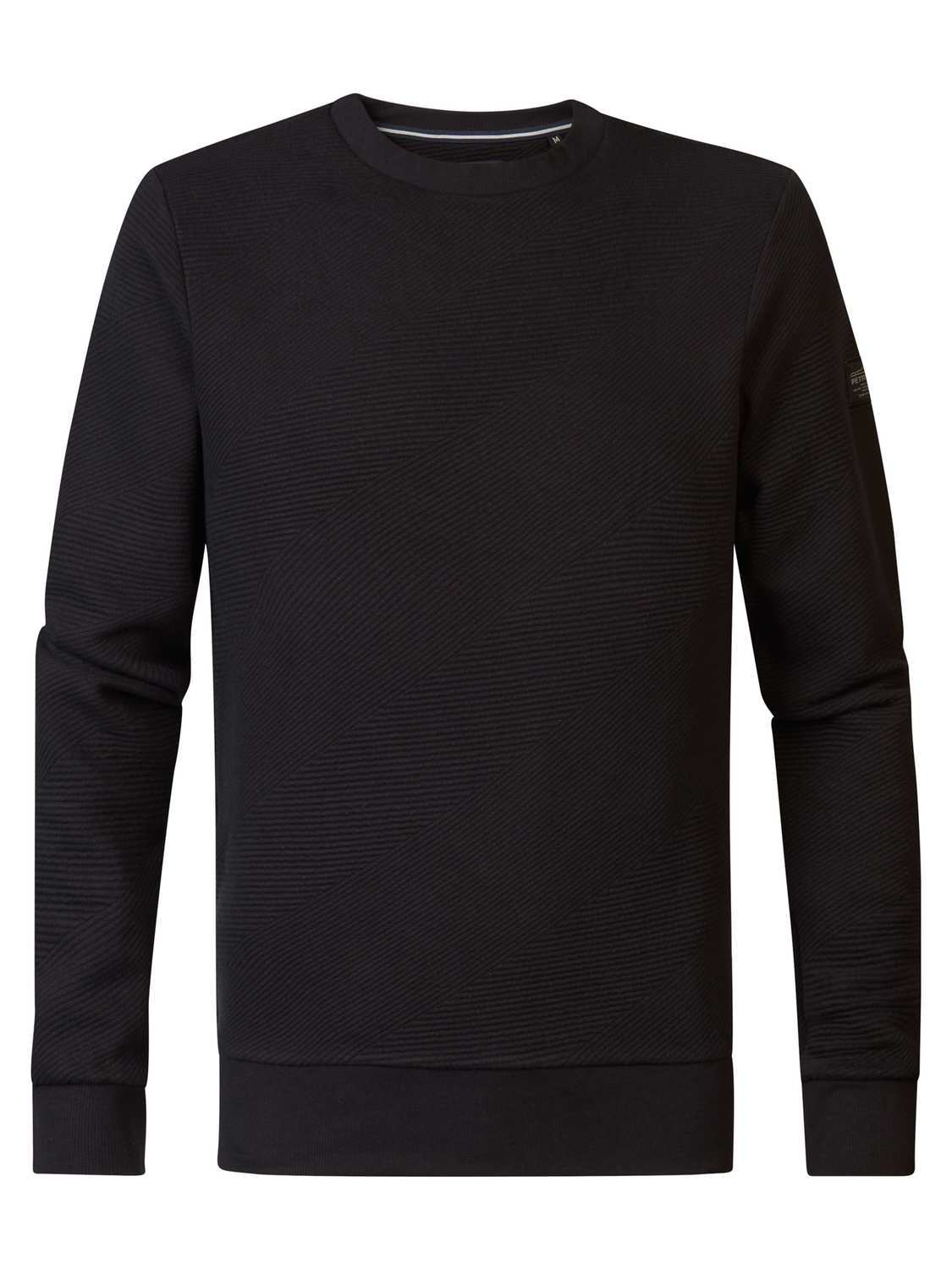 Petrol Sweater Round Neck Zwart  Petrol Sweater Round Neck Zwart