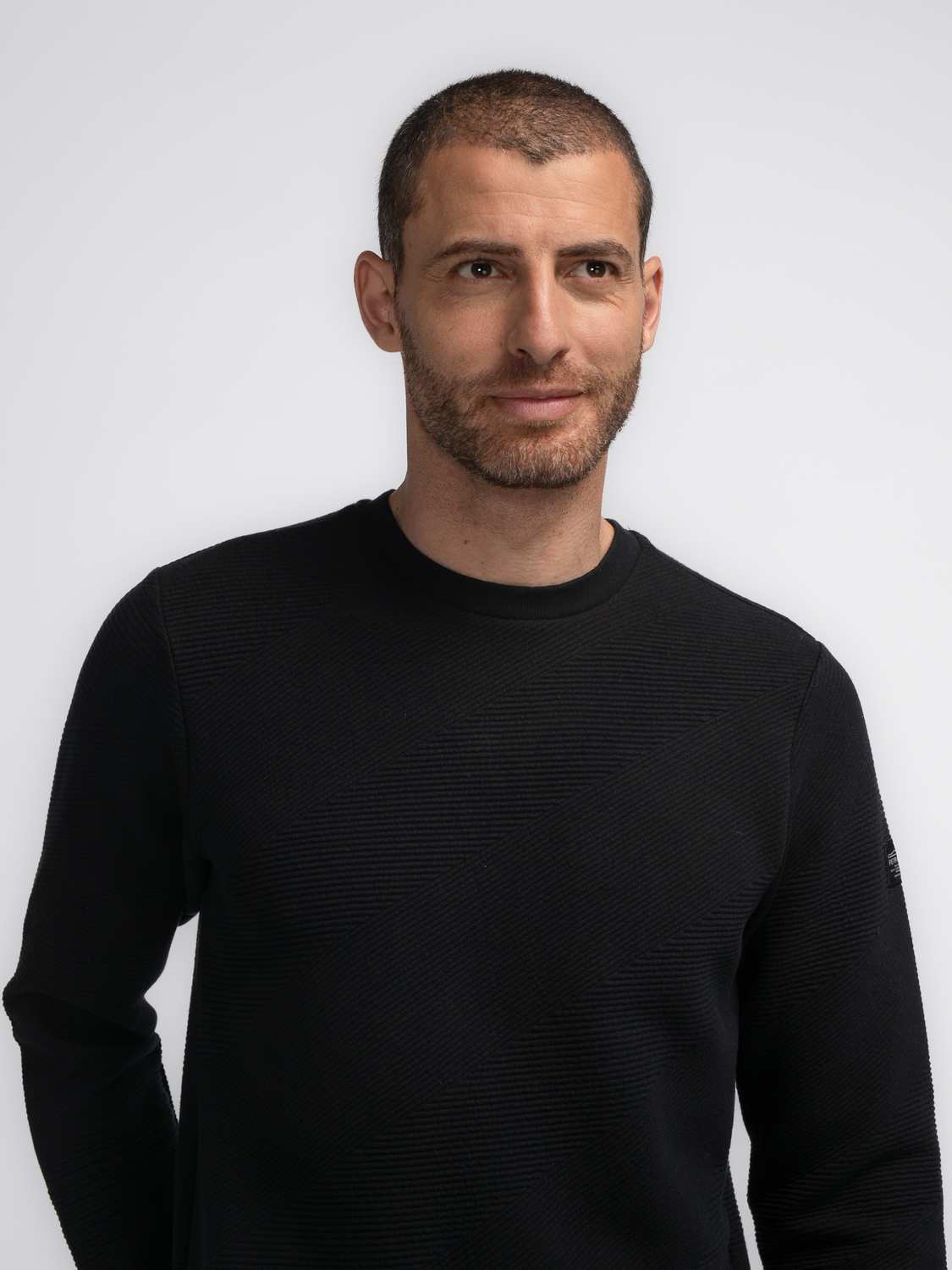 Petrol Sweater Round Neck Zwart  Petrol Sweater Round Neck Zwart