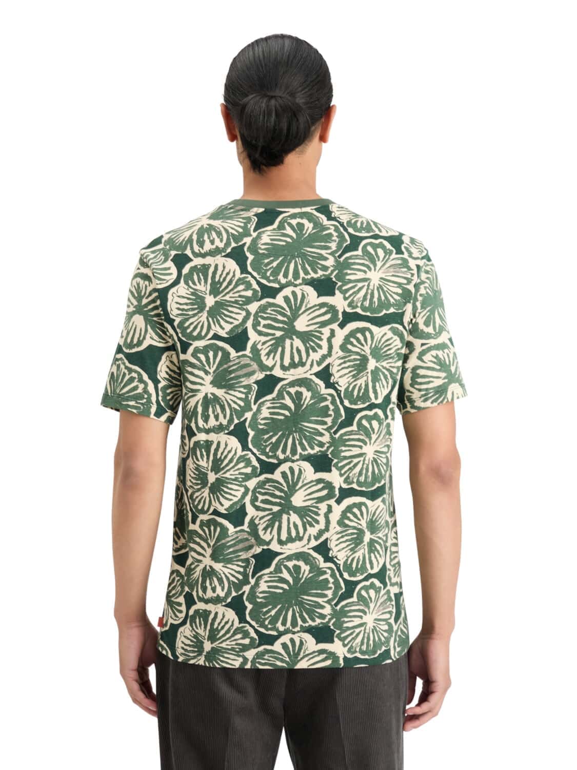 Scotch & Soda T-shirt Big All Over Print Groen Scotch & Soda T-shirt Big All Over Print Groen