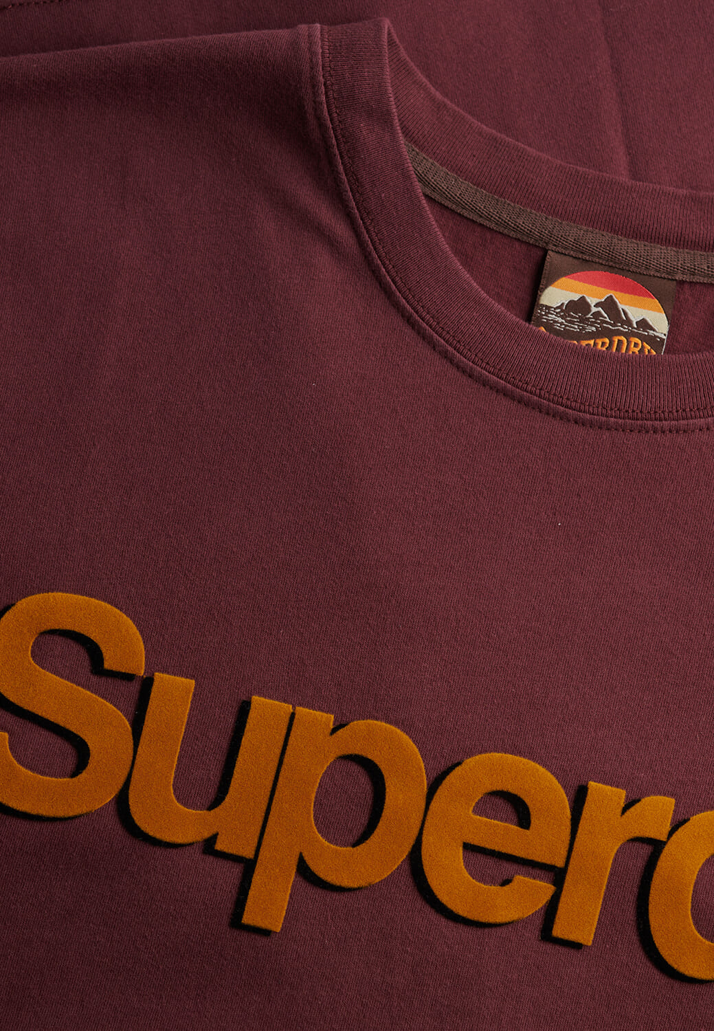Superdry T-shirt Bordeaux Rood Superdry T-shirt Bordeaux Rood