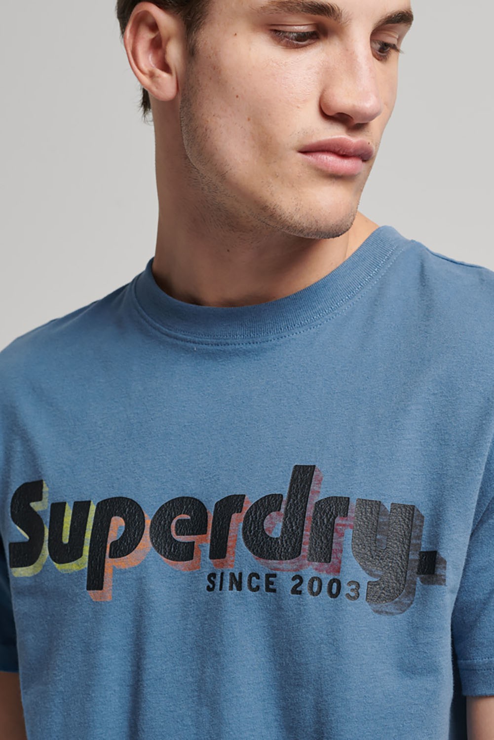 Superdry T-shirt Blauw Superdry T-shirt Blauw