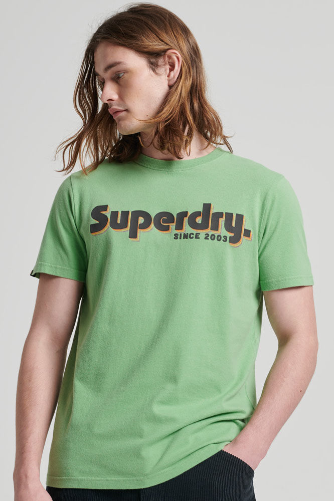 Superdry T-shirt Groen Superdry T-shirt Groen