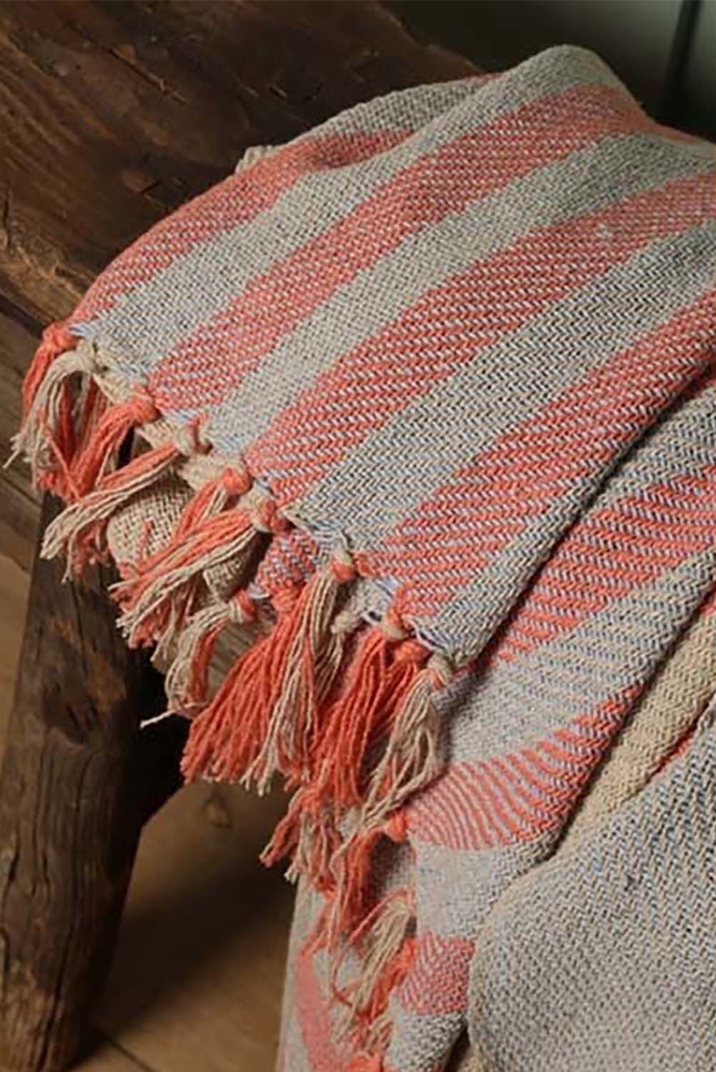 Au. Maison Plaid Throw Bruin Au. Maison Plaid Throw Bruin