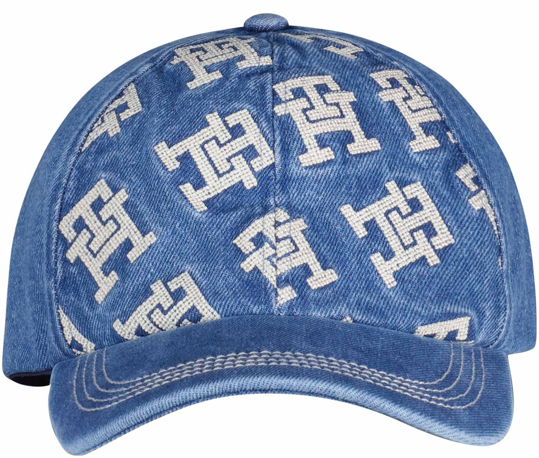 Tommy Hilfiger Baseballpet Iconic Monogram Blauw 