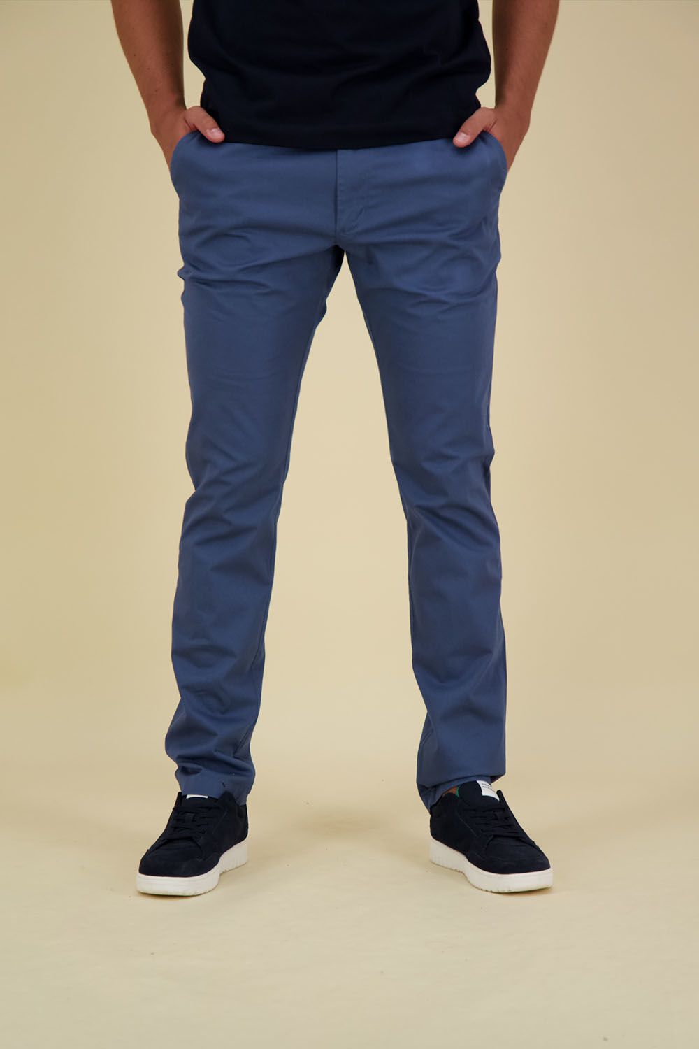 Tommy Hilfiger Chino Bleecker Blauw