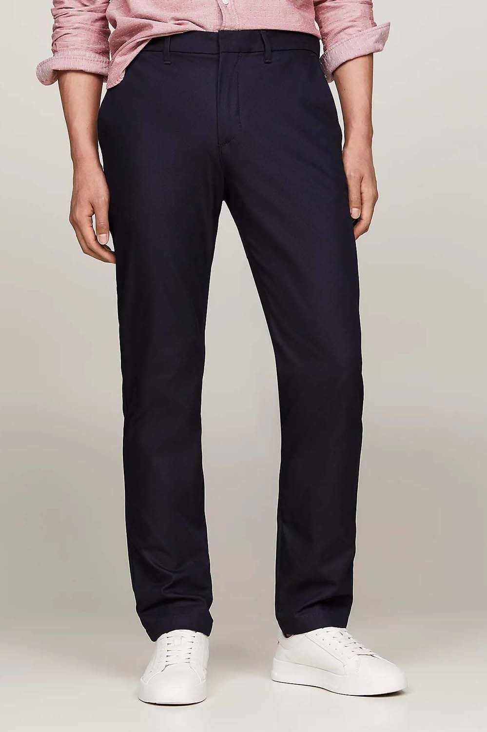 Tommy Hilfiger Chino Denton Straight Donkerblauw