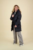 hw down casual coat Blauw