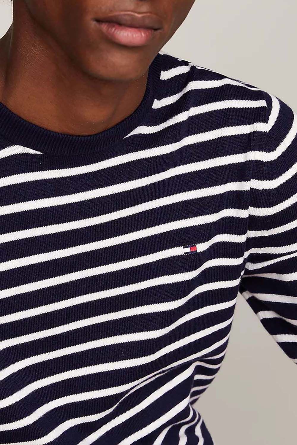 Tommy Hilfiger ima org ctn cashmere crew neck Blauw