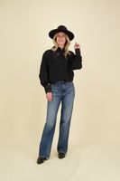 relaxed bootcut hw pat Blauw