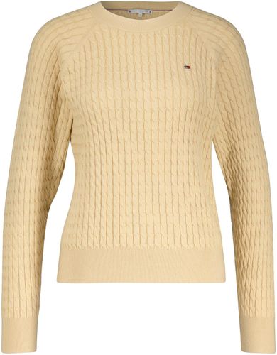 Tommy Hilfiger CO Cable C nk sweater Beige