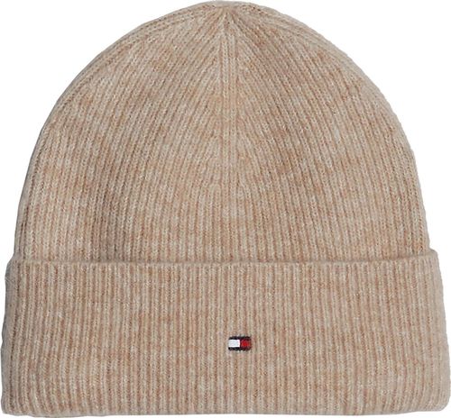 Tommy Hilfiger essential flag fuzzy beanie Beige