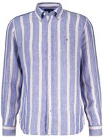 linen triple stripe shirt vj Blauw