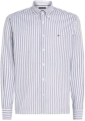 Tommy Hilfiger natural soft poplin stp rf shirt Blauw