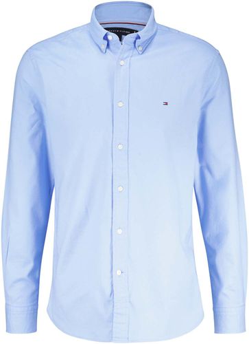 Tommy Hilfiger flex brushed solid rf shirt Blauw