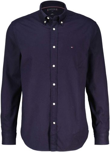 Tommy Hilfiger flex brushed solid rf shirt Blauw