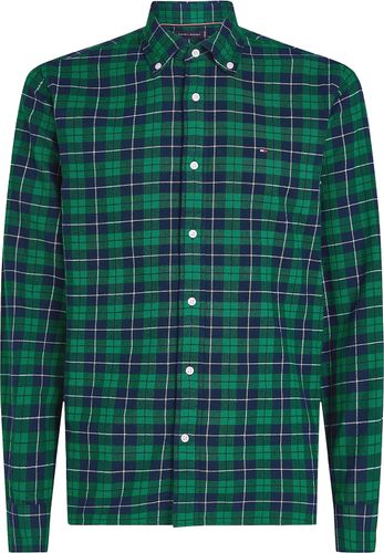 Tommy Hilfiger brushed easy check rf shirt Groen