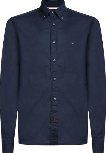 Tommy Hilfiger flex poplin shirt Blauw