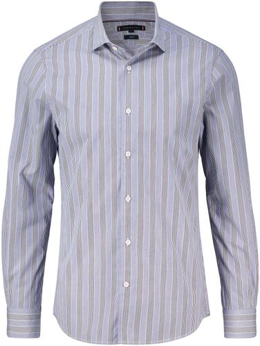 Tommy Hilfiger dc shadow stripe sf shirt Blauw