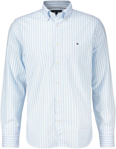 Tommy Hilfiger natural soft poplin stp rf shirt Blauw