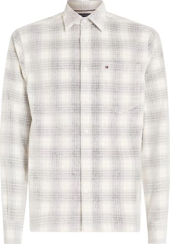 Tommy Hilfiger Corduroy check rf shirt Wit