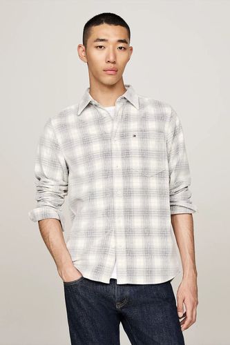 Tommy Hilfiger Corduroy check rf shirt Wit