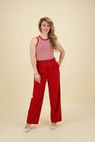 core relaxed straight pant Rood