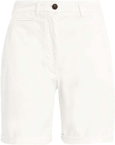 Tommy Hilfiger Co Blend chino short Wit