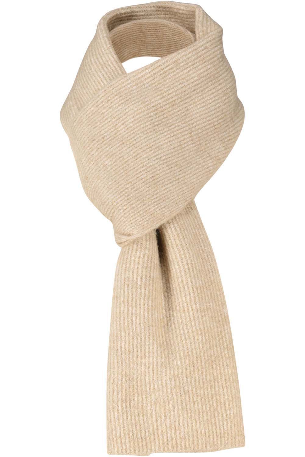 essential flag fuzzy scarf Beige