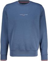 tommy logo tipped crewneck Blauw