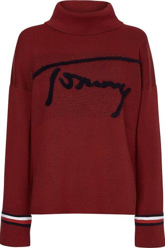 Tommy Hilfiger Relaxed tommy high-nk sweater Rood
