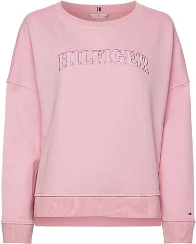 Tommy Hilfiger RLX tonal Hilfiger sweater Roze