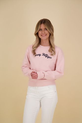 Tommy Hilfiger mdrn reg script sweatshirt Roze