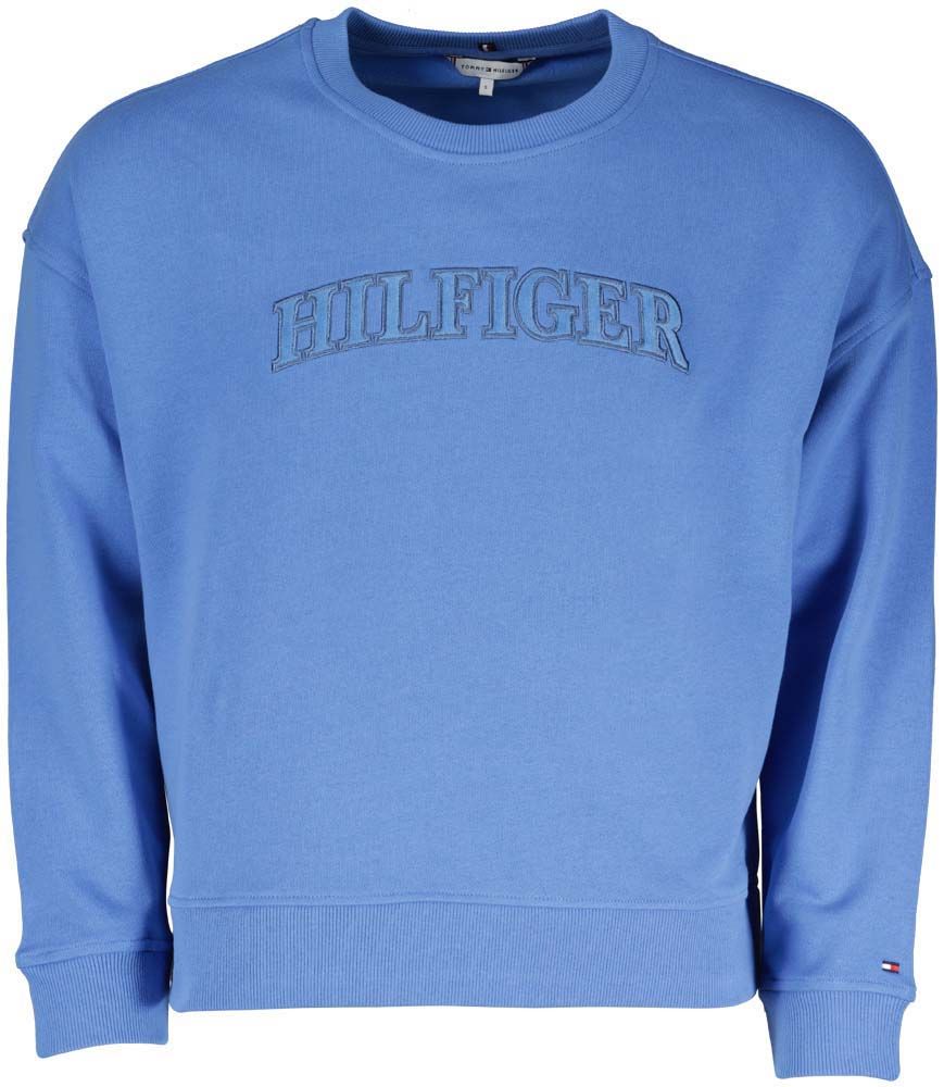 Tommy Hilfiger Sweater Tonal Blauw