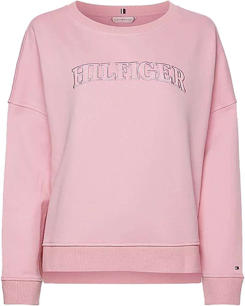 Tommy Hilfiger Sweater Tonal Roze
