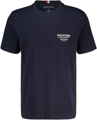 Tommy Hilfiger hilfiger global stripe tee Blauw